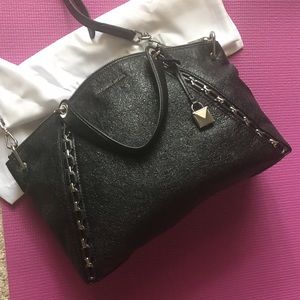 Michael Kors Chelsea Crackled Satchel